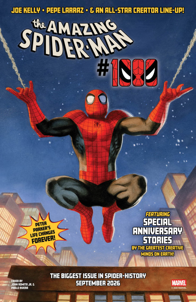 Ang ika-1,000 edisyon ng The Amazing Spider-Man ay magsisimula sa Setyembre, na itinuturing na "pinakamalaking isyu sa kasaysayan ng Spider "